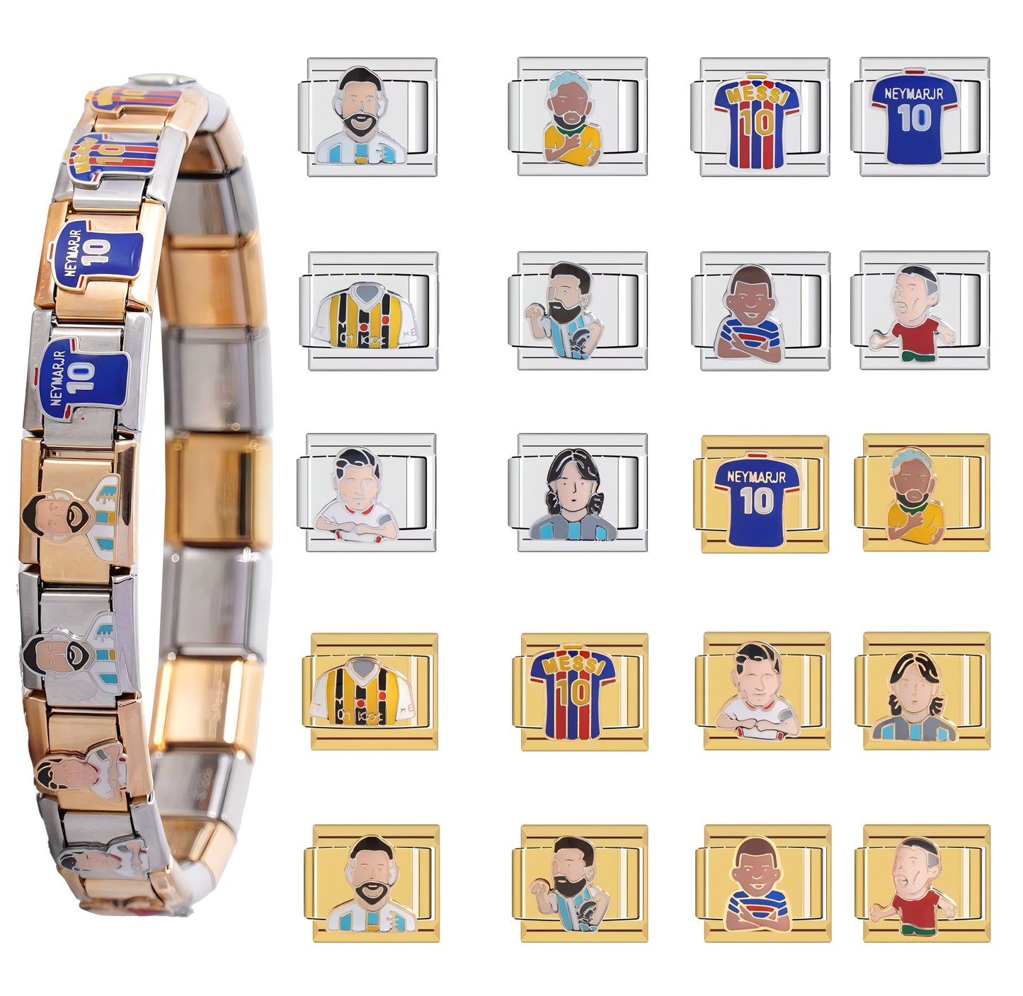Italian Futbol Charm Bracelet