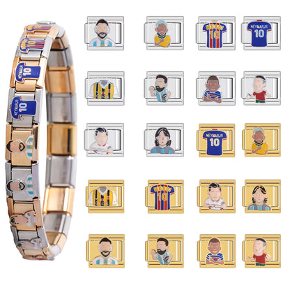 Italian Futbol Charm Bracelet